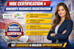 handle mbe certification, wbenc certification and mbe registration