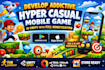 develop addictive hyper casual mobile game in unity with full monetization