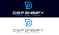 design minimalist technology and tech crypto security logo