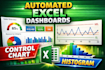 create automated excel pareto, control chart and histogram