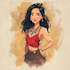magical disney style portrait illustrations personalized