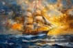 create ship oil painting for you