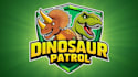 create awesome dinosaur patrol logo with express delivery