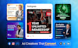 do social media design, facebook ad creative, instagram post or meta ads design