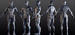 customize 3d metahuman creature,alien character,cc5 model,texture pattern design