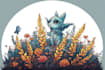 draw a fantasy illustration in a definite style