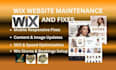be your wix website manager for updates and monthly maintenance