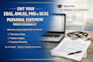 edit your eras residency, amcas, phd, ucas personal statement professionally