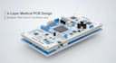 design 4 layer medical pcb with biosignal, emi control and layout