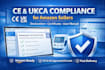 create ce and ukca declaration, certificate and compliant amazon user manual
