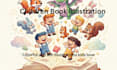 illustrate colorful and magical storybook art for kids