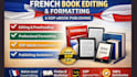 french book editing, proofread typeset format for kdp ebook publishing
