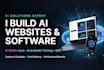 build custom ai websites software, ai mobile apps, train data models and do GEO