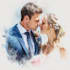 design couple portrait wedding portrait
