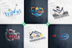 design a professional modern arabic calligraphy logo