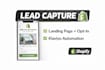 create lead capture landing page with klaviyo email automation for shopify
