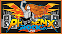 create unique phoenix rocks logo with character concept