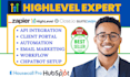 gohighlevel deal pipeline crm housecall pro hubspot suitedash zapier integration