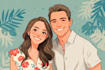 make romantic disney style couple portrait
