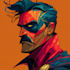 superhero character for comics