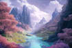 create environment fantasy landscape illustration