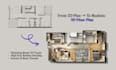 create high quality 3d floor plan for real estate marketing