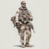 draw 2d game art military, alien character design