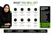 build a modern responsive business website or landing page