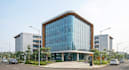 visualize modern university exterior,campus building design, architecture render