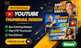 design creative thumbnails for vlogs business or entertainment videos