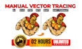 convert raster image to vector, redraw logo, redraw image, do vector tracing