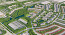 render architecture landscape, health facility master plan, site utility plan