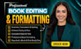 do book editing and formatting, ebook formatting developmental book editor