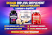 design supliful supplement product label packaging label supliful product upload