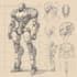 design mecha robot character sheet design
