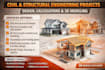 civil and structure engineering projects, design, calculations and 3d