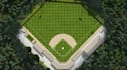 render 3d baseball court, interior design, 3d model, soccer complex exterior
