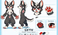 create furry reference sheet  nsfw ref sheet furry ref sheet oc anthro character