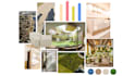 create modern interior design moodboard for your space