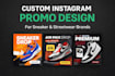 design custom sneaker and streetwear instagram promo posts