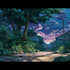 draw an background anime any in style