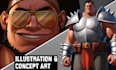 draw dnd character art and fantasy concept illustrations