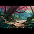 illustrate  anime background for visual novels or games