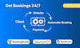 create cleaning service website with bookingkoala, launch27, wordpress or wix