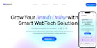 develop a modern responsive frontend website