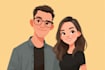 create a personalized disney couple portrait