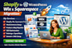 do shopify to wordpress migration wix and squarespace website transfer