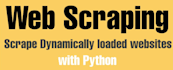 do website scraping, ajax website,crawling, and mining by python website scraper
