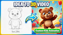 make 3d kids cartoon animation for nursery rhymes and songs