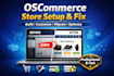 build customize and fix oscommerce ecommerce store website migration